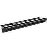 Intronics Patchpanel 24-ports UTP with cable management barPatchpanel 24-ports UTP with cable management bar (PP1011)